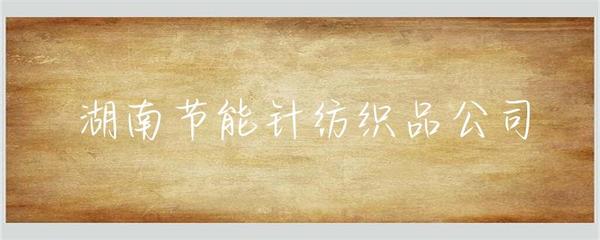 湖南節能針紡織品公司 聚焦綠色創新，引領針紡織行業可持續發展